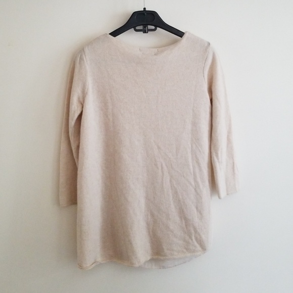 Zara knit Italian yard lined hi lo sweater size sm - Picture 4 of 5